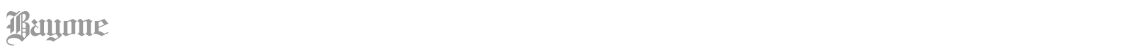 Bayone font preview